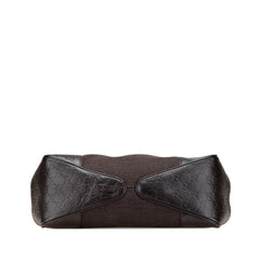 Guccissima Trimmed Canvas Shoulder Bag