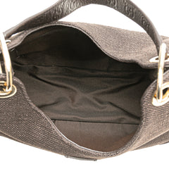 Guccissima Trimmed Canvas Shoulder Bag