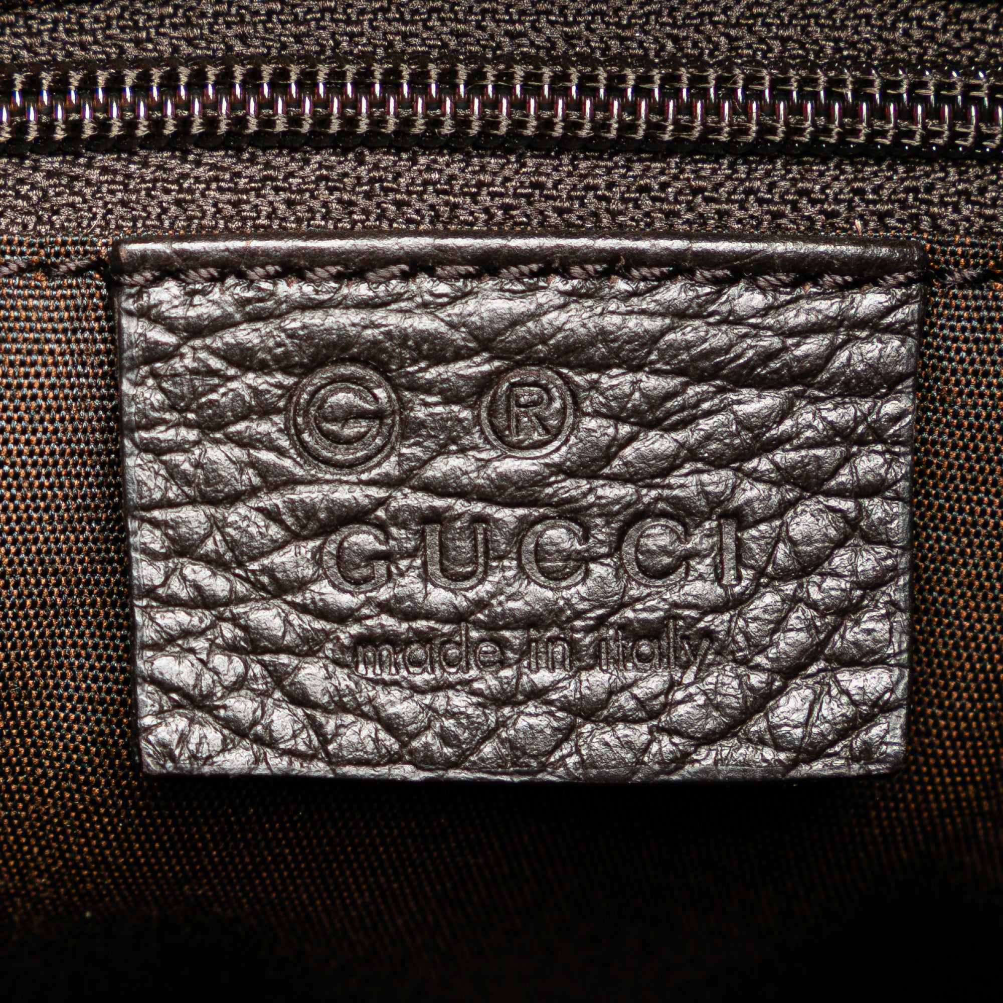 Guccissima Trimmed Canvas Shoulder Bag