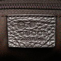 Guccissima Trimmed Canvas Shoulder Bag
