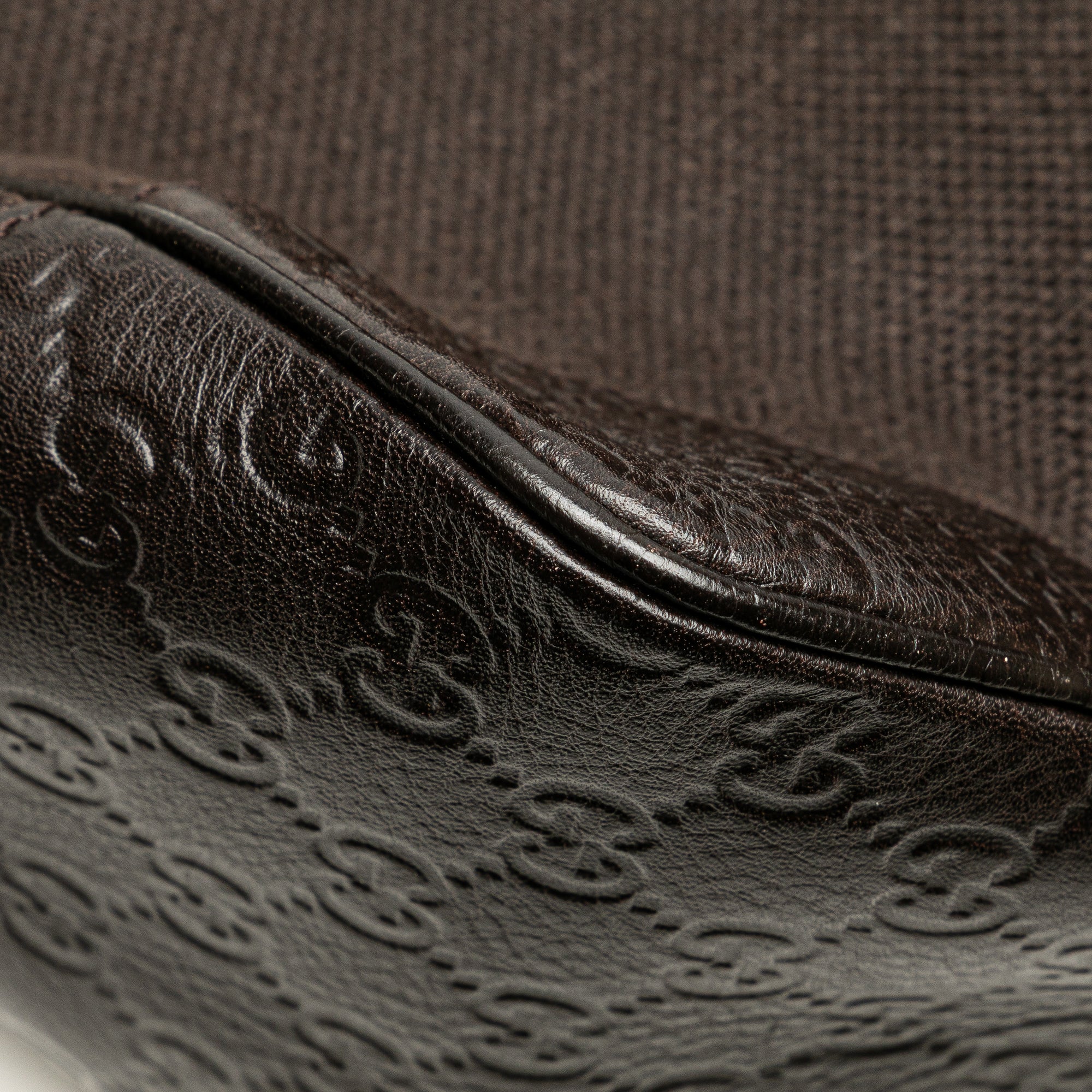 Guccissima Trimmed Canvas Shoulder Bag
