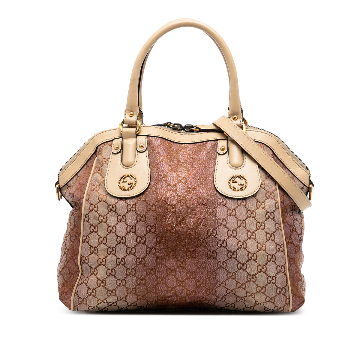 Medium GG Lurex Scarlett Satchel