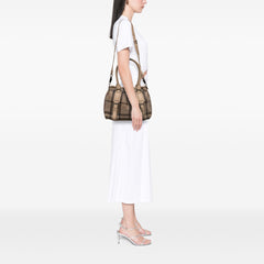 Smoke Check Coated Canvas Northfield Satchel