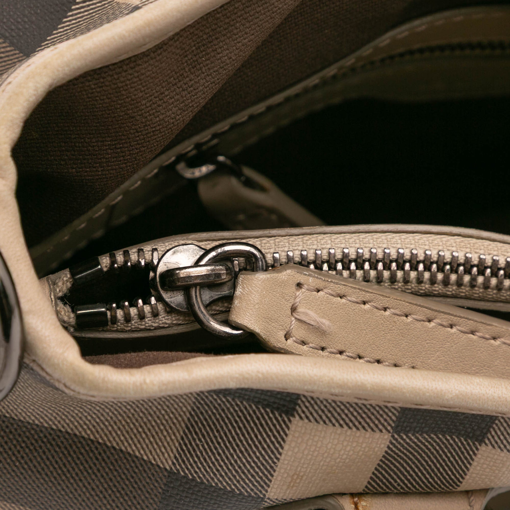 Smoke Check Coated Canvas Northfield Satchel