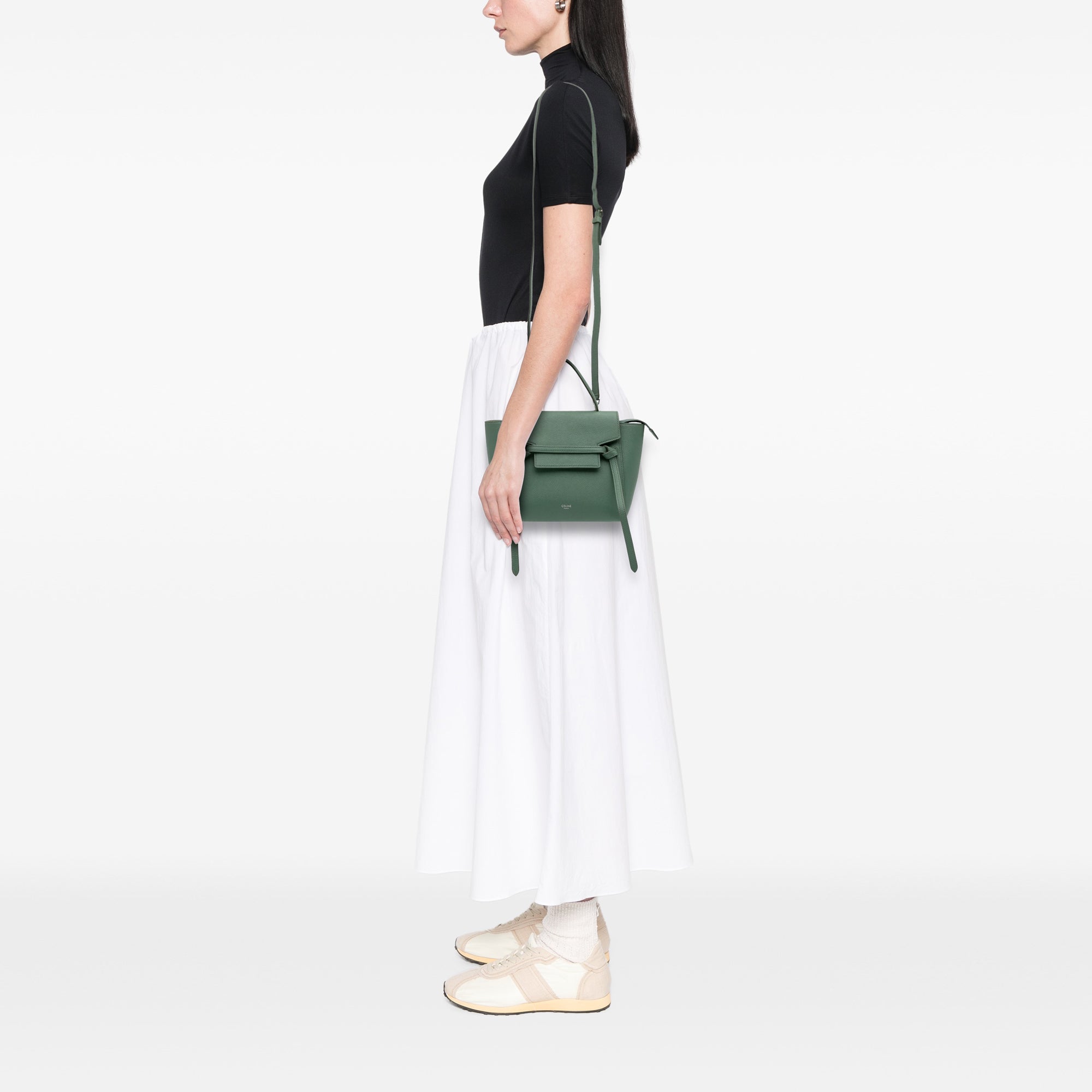 Nano Grained Calfskin Belt Bag