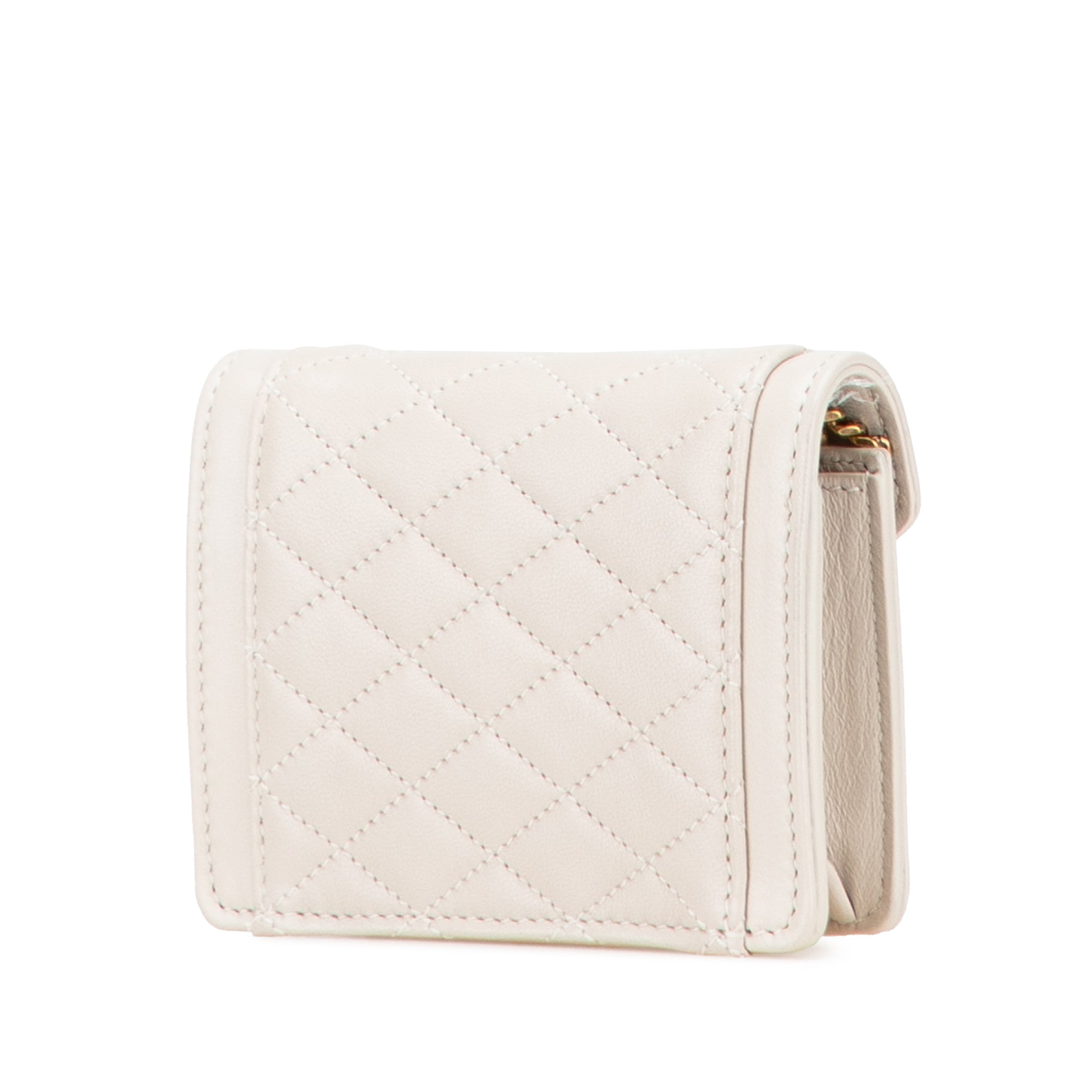 Micro Quilted Lambskin Monogram Gaby Crossbody