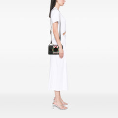 Goatskin Madras Soft Calf Crystal Embellished Crossbody