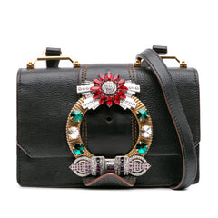 Goatskin Madras Soft Calf Crystal Embellished Crossbody