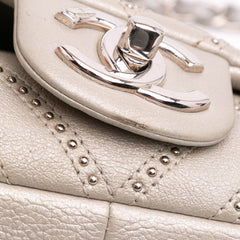Medium Chevron Calfskin Stud Wars Flap