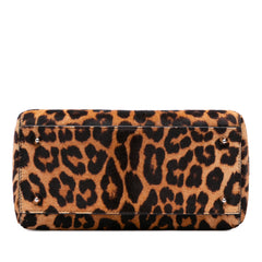 Medium Pony Hair Leopard Print Lady Dior