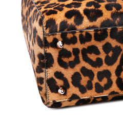 Medium Pony Hair Leopard Print Lady Dior