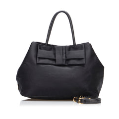 Canapa Tessuto Bow Satchel_9