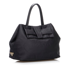 Canapa Tessuto Bow Satchel_1