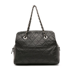 Petite Crinkled Calfskin Timeless Tote