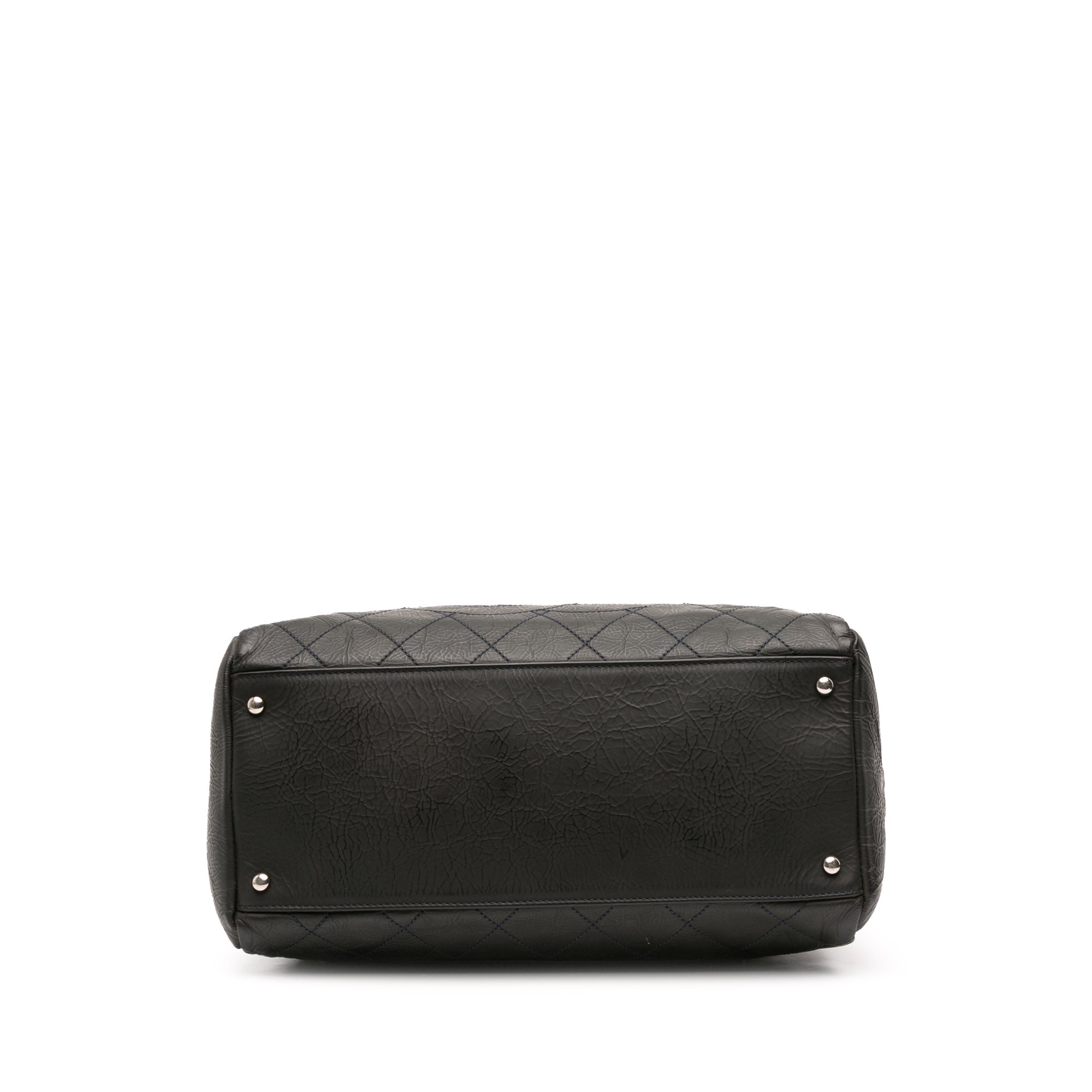 Petite Crinkled Calfskin Timeless Tote