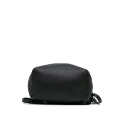 Small Leather Grommet Drawstring Backpack