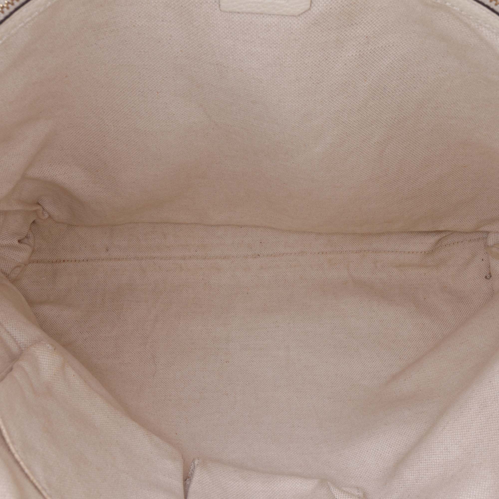 Tall Leather Bamboo Shopper Tote
