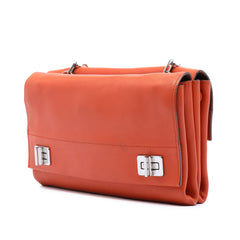 Soft Calf Double Turnlock Crossbody