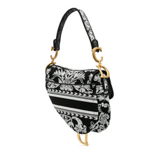Canvas Embroidered Ornamental Cornely Saddle Bag