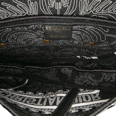 Canvas Embroidered Ornamental Cornely Saddle Bag