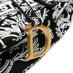 Canvas Embroidered Ornamental Cornely Saddle Bag