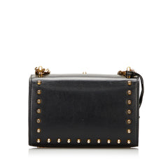 Small Pearl Studded Padlock Crossbody