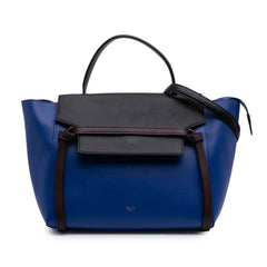 Mini Bicolor Grained Calfskin Belt Bag
