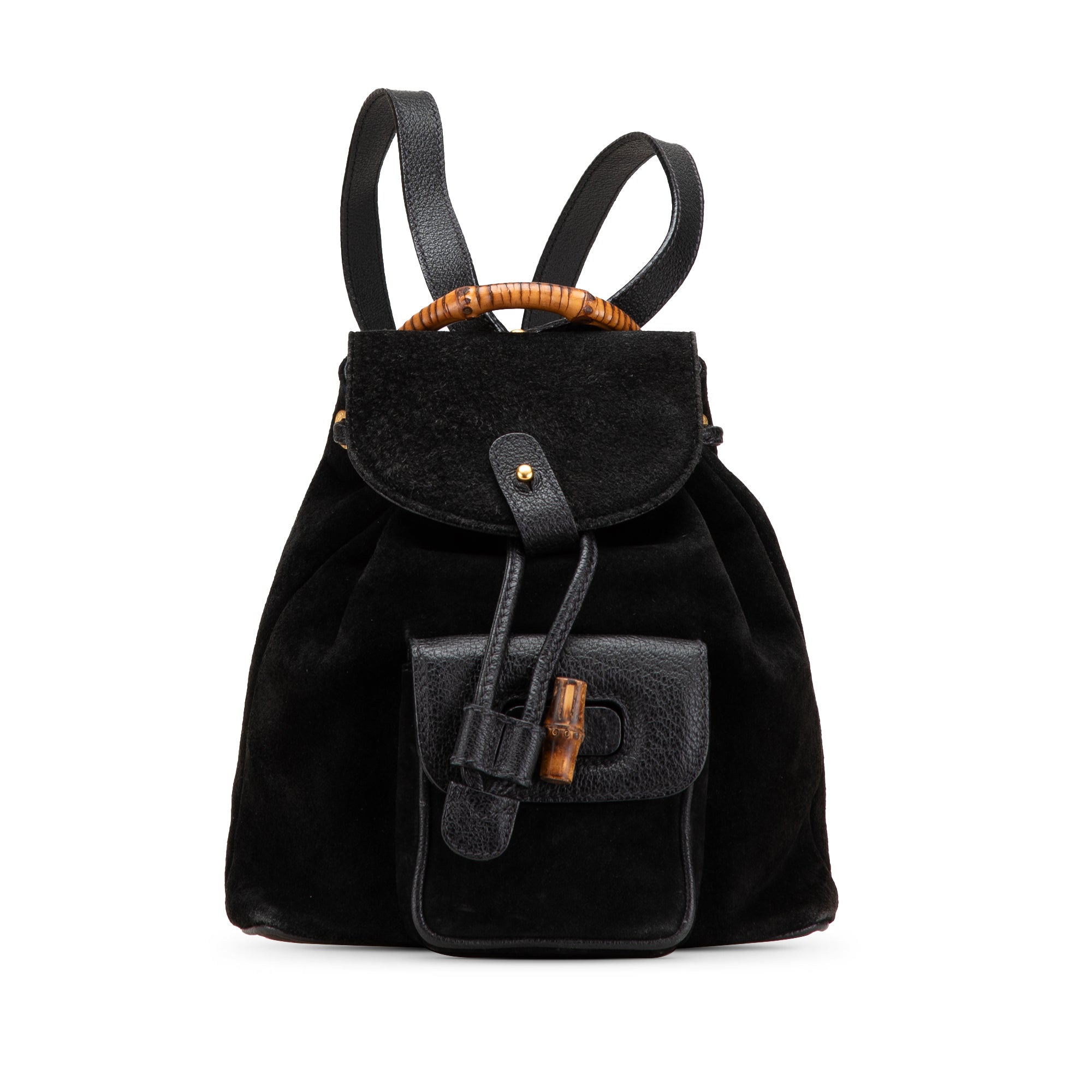 Suede Bamboo Backpack