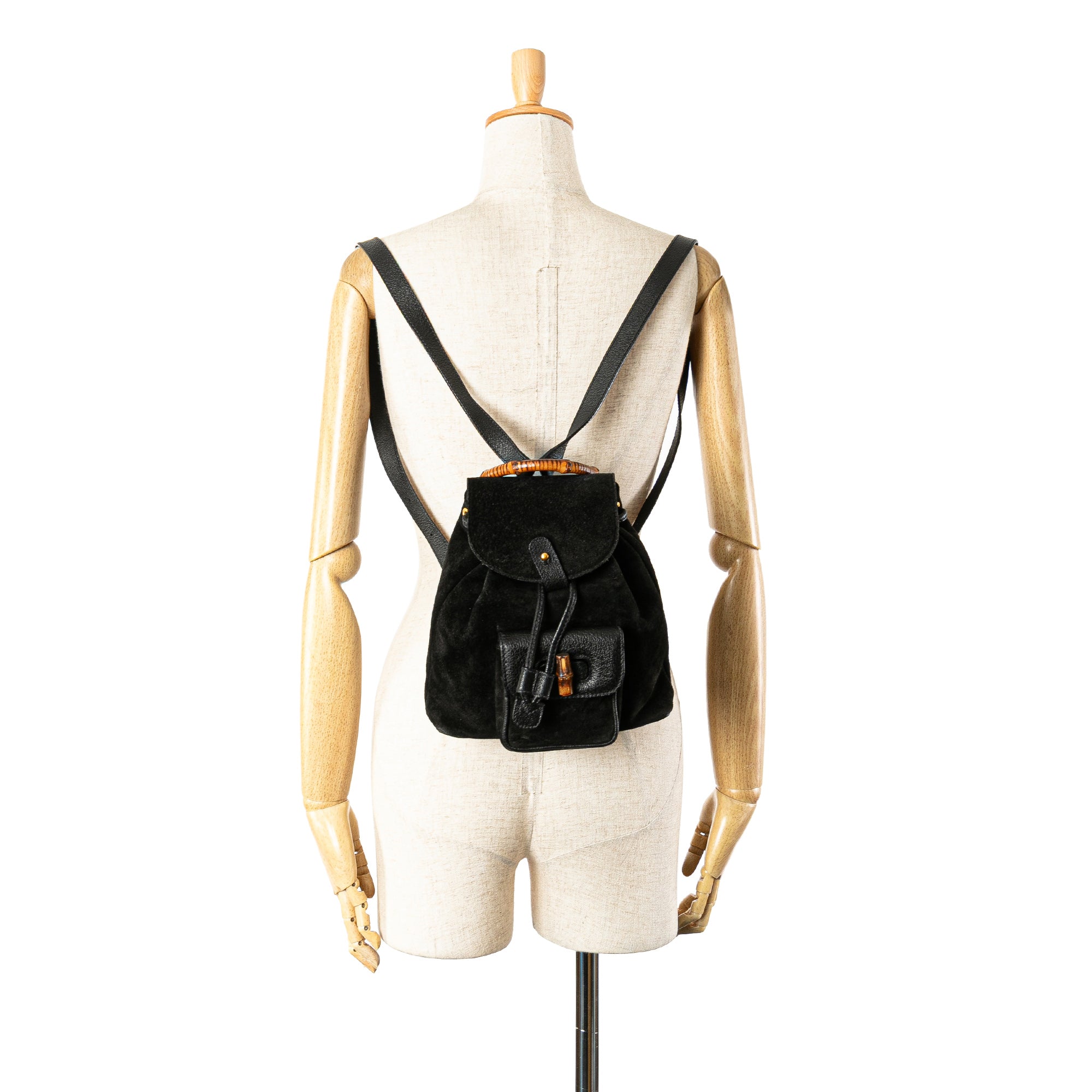 Suede Bamboo Backpack