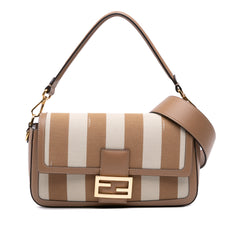Pequin Canvas Baguette Satchel