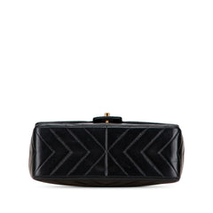 CC Chevron Lambskin Flap