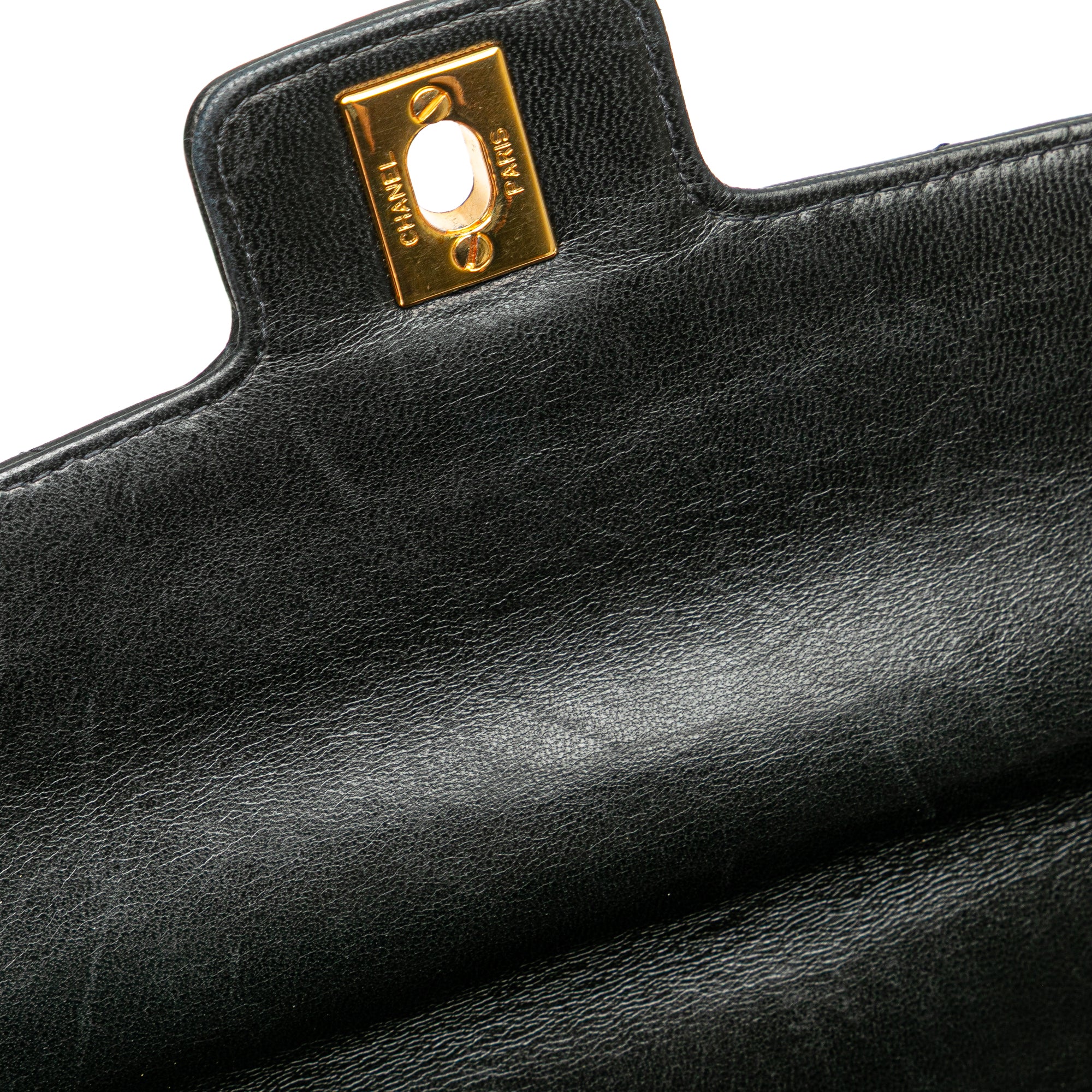 CC Chevron Lambskin Flap