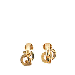 Gold Plated CD Clip On Earrings