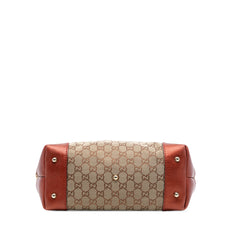 GG Canvas Heart Bit Satchel