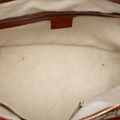 GG Canvas Heart Bit Satchel