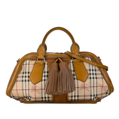 Haymarket Check Tassel Satchel_0