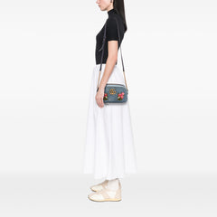 Small GG Marmont Embroidered Matelasse Denim Crossbody