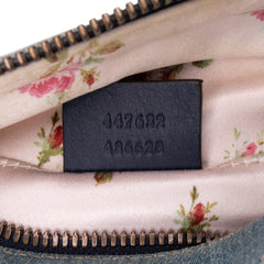 Small GG Marmont Embroidered Matelasse Denim Crossbody