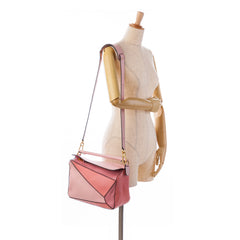 Small Calfskin Puzzle Satchel