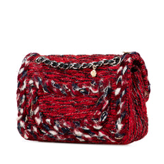 Small Classic Tweed Charm Double Flap