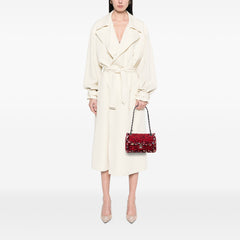 Small Classic Tweed Charm Double Flap