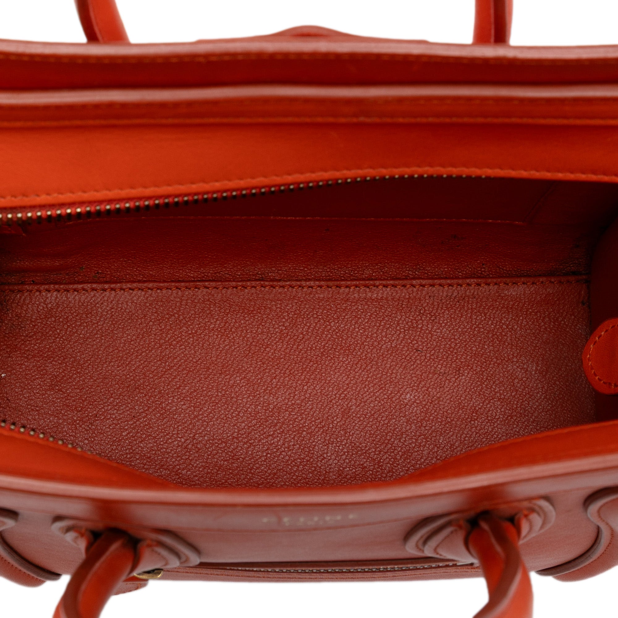 Nano Leather Luggage Tote