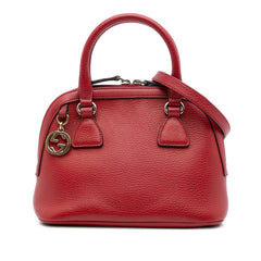 Mini Leather GG Charm Dome Satchel