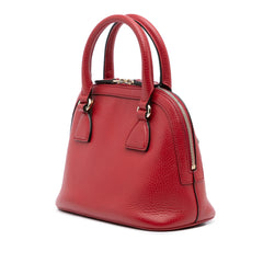 Mini Leather GG Charm Dome Satchel
