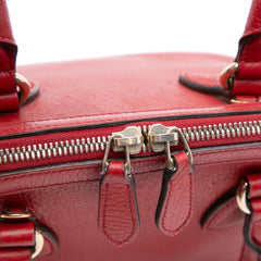 Mini Leather GG Charm Dome Satchel