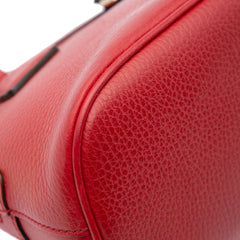 Mini Leather GG Charm Dome Satchel