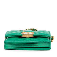 CC Quilted Lambskin Clutch with Chain_2