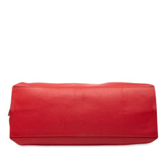 Large Leather Bamboo Daily Satchel