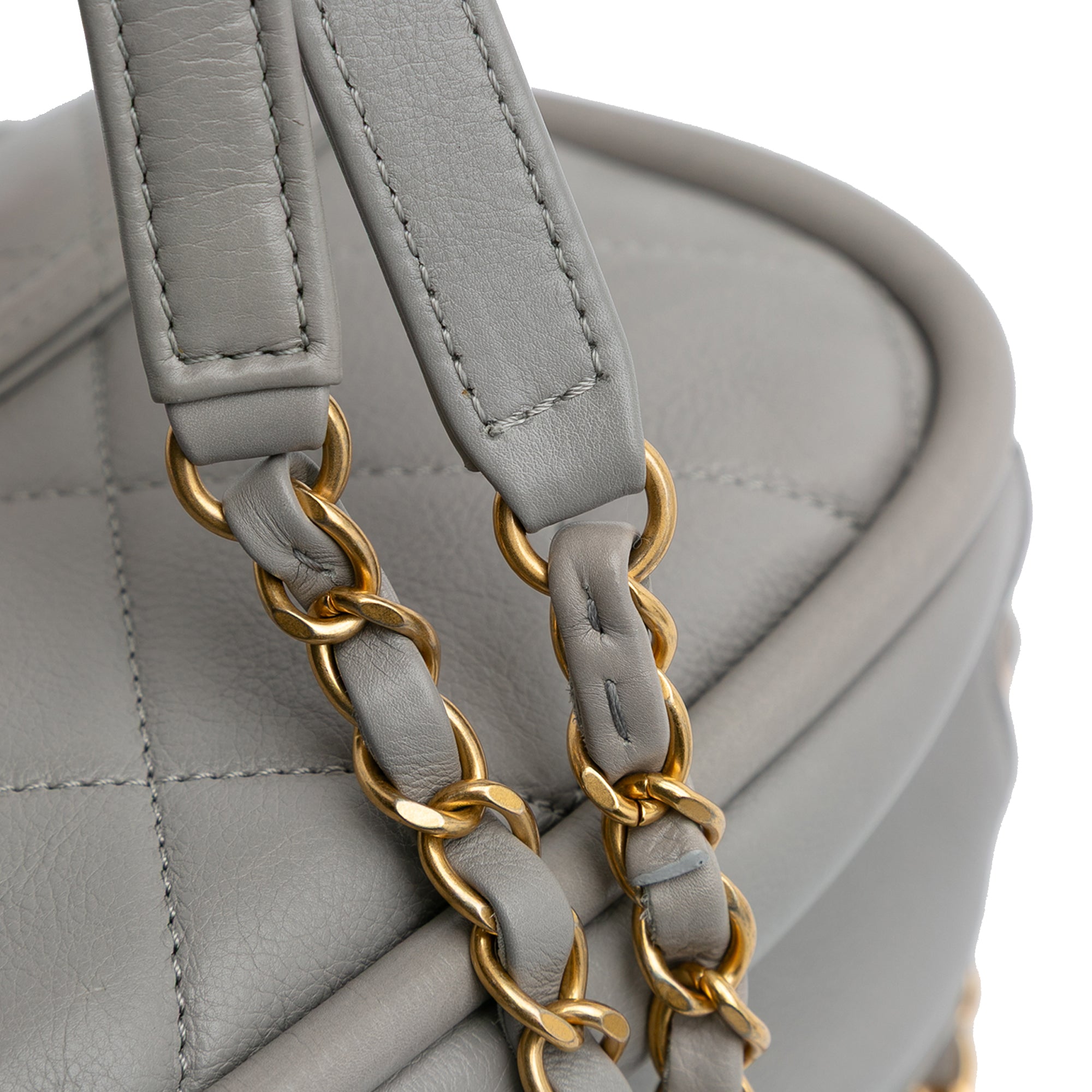 CC Quilted Lambskin Rounded Flap