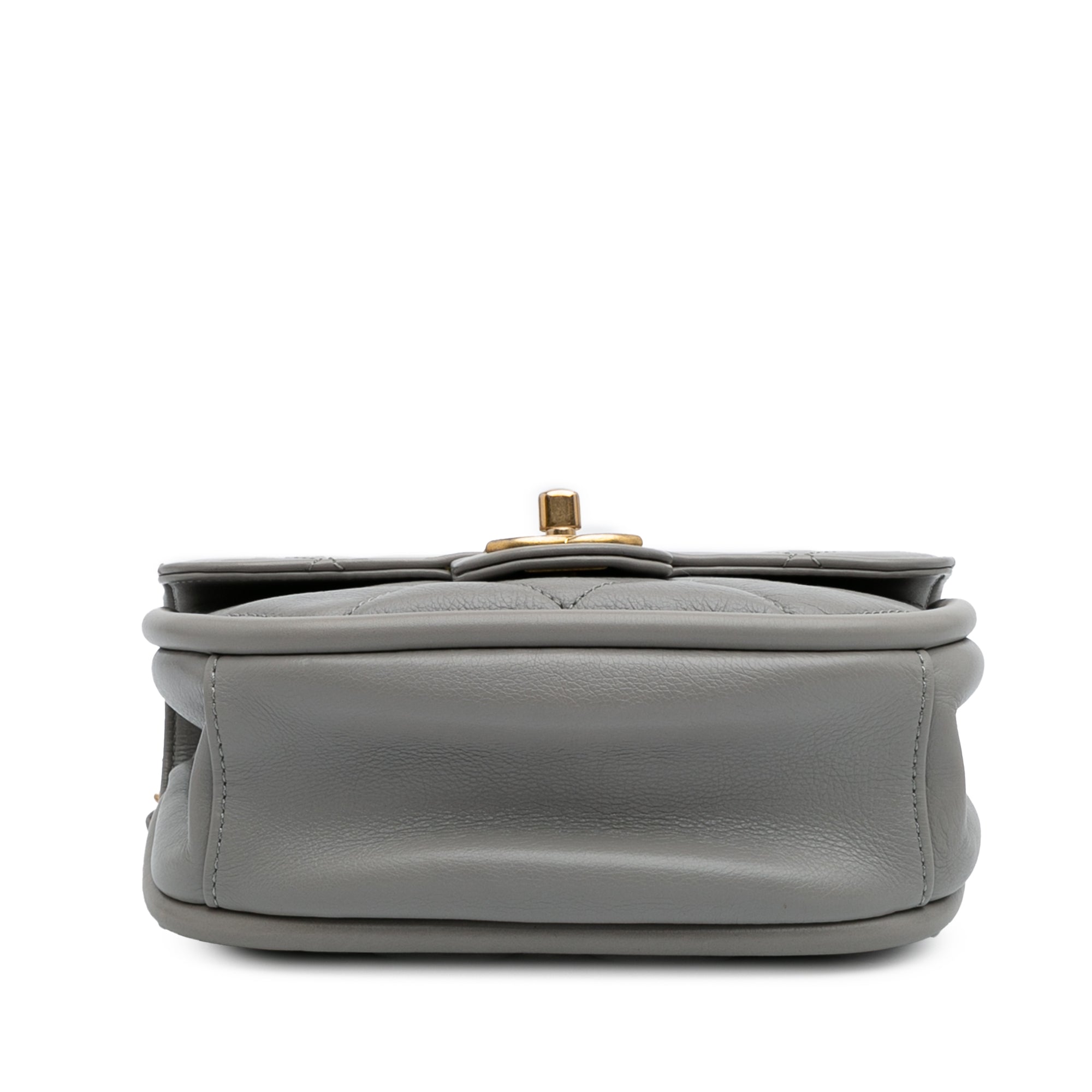 CC Quilted Lambskin Rounded Flap